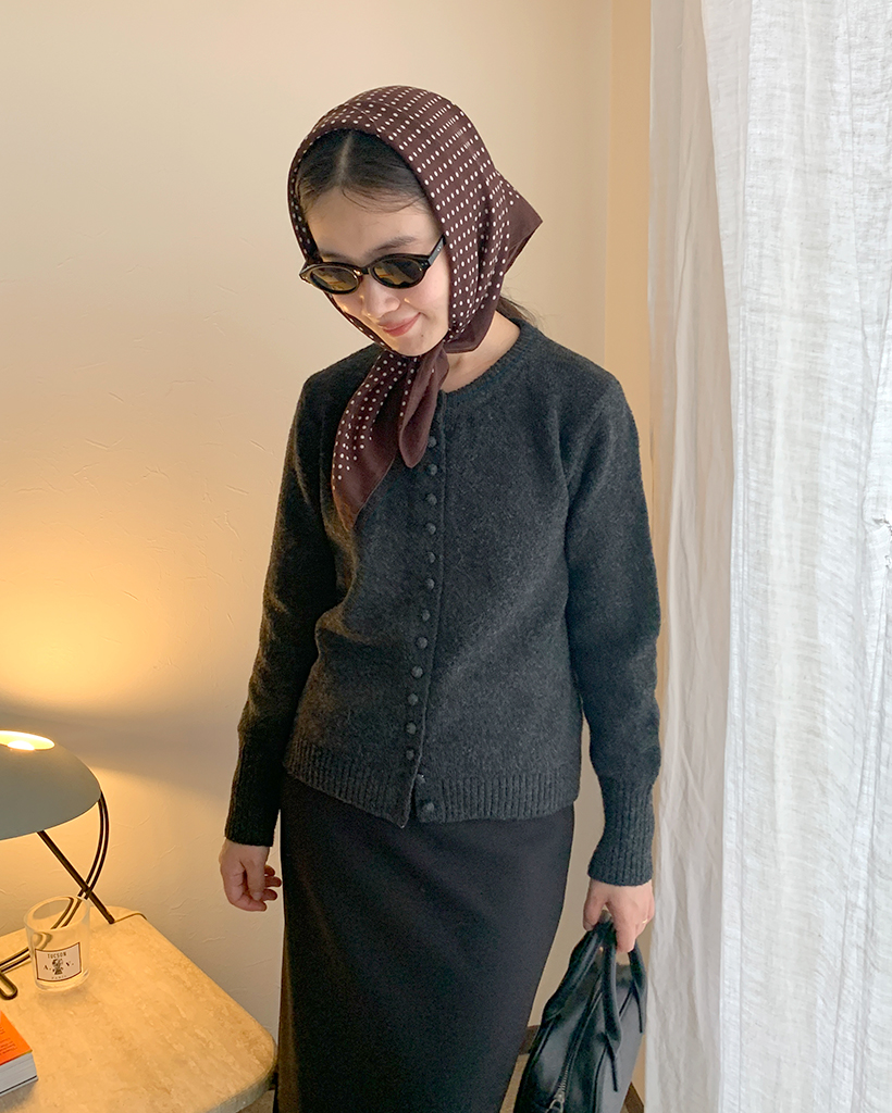 BRENT 50s ンテージ　アーガイルカーディガン Mサイズ ボタン欠損あり BRENT 50s ンテージ アーガイルカーディガン Mサイズ ボタン欠損あり