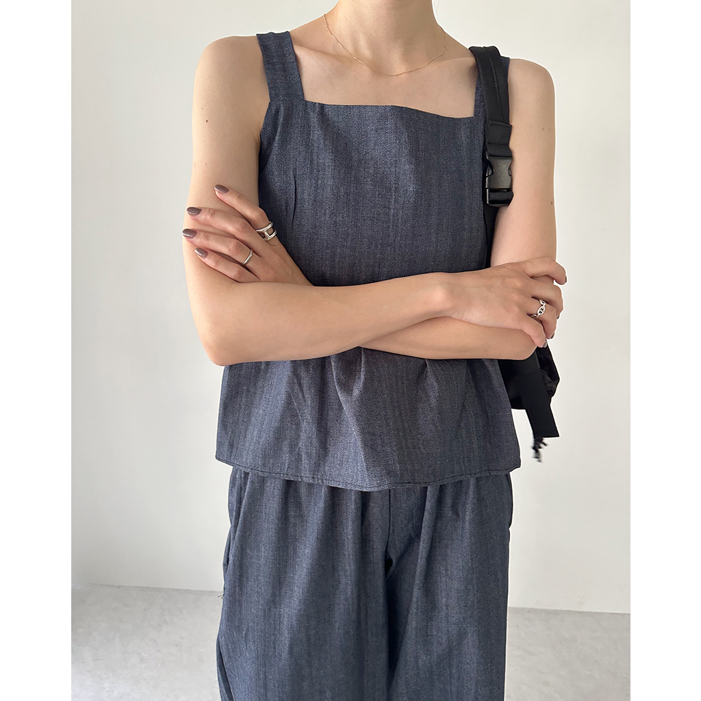 バックリボンデニムビスチェ | ファッション通販サイト NUGU