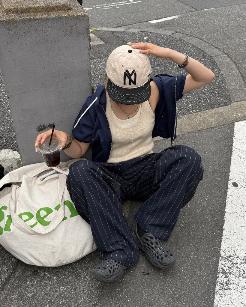 UNION LAUNCH ワークパンツ XS 青と白のストライプ UNION LAUNCH ワークパンツ XS 青と白のストライプ パンツ