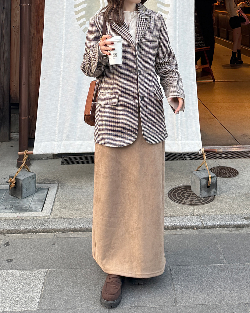 ハウンドトゥースチェックジャケット | ファッション通販サイト NUGU