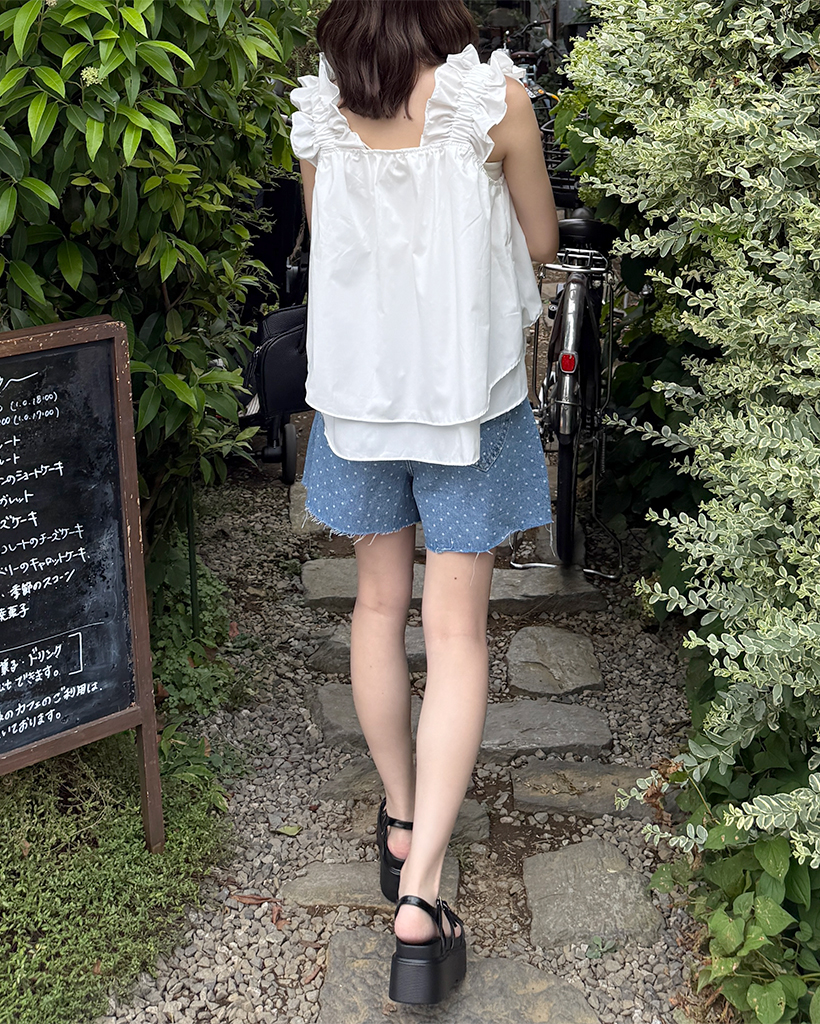 大人カジュアルな【SAINT LAURENT】デニム ショートパンツ 24SS SAINT LAURENT（ショートパンツ）のフリマアイテム一覧