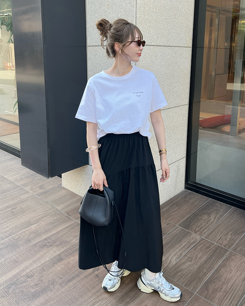 バックベニューレタリング半袖Tシャツ | ファッション通販サイト NUGU