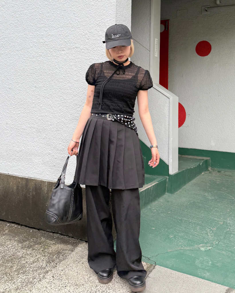 スターモチーフ ブラックベルト スターライトモチーフベルト | レディース服・レディース