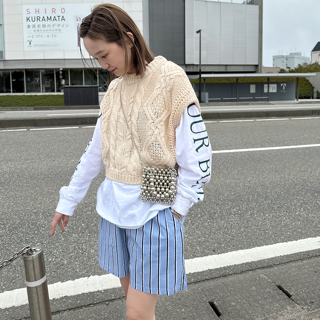 ストライプハーフパンツ | ファッション通販サイト NUGU