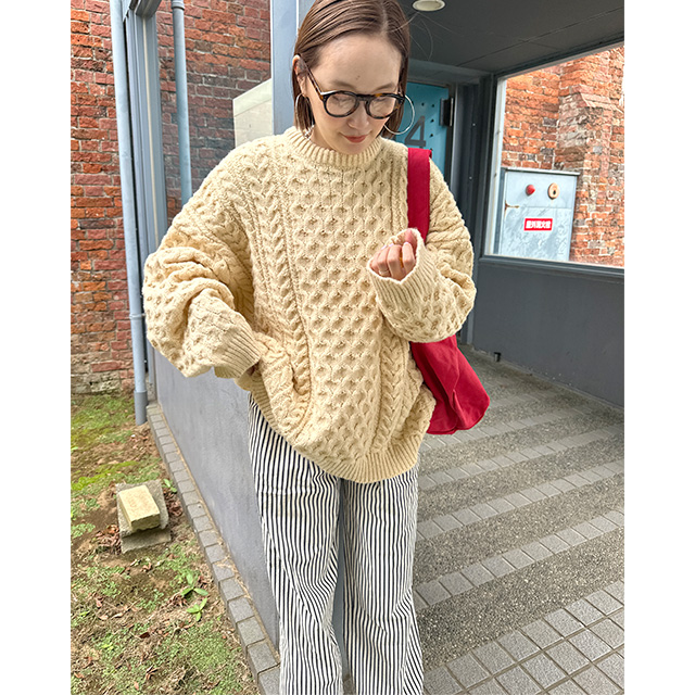 oyoynos_11 ツイストオーバーサイズニット | ファッション通販サイト NUGU