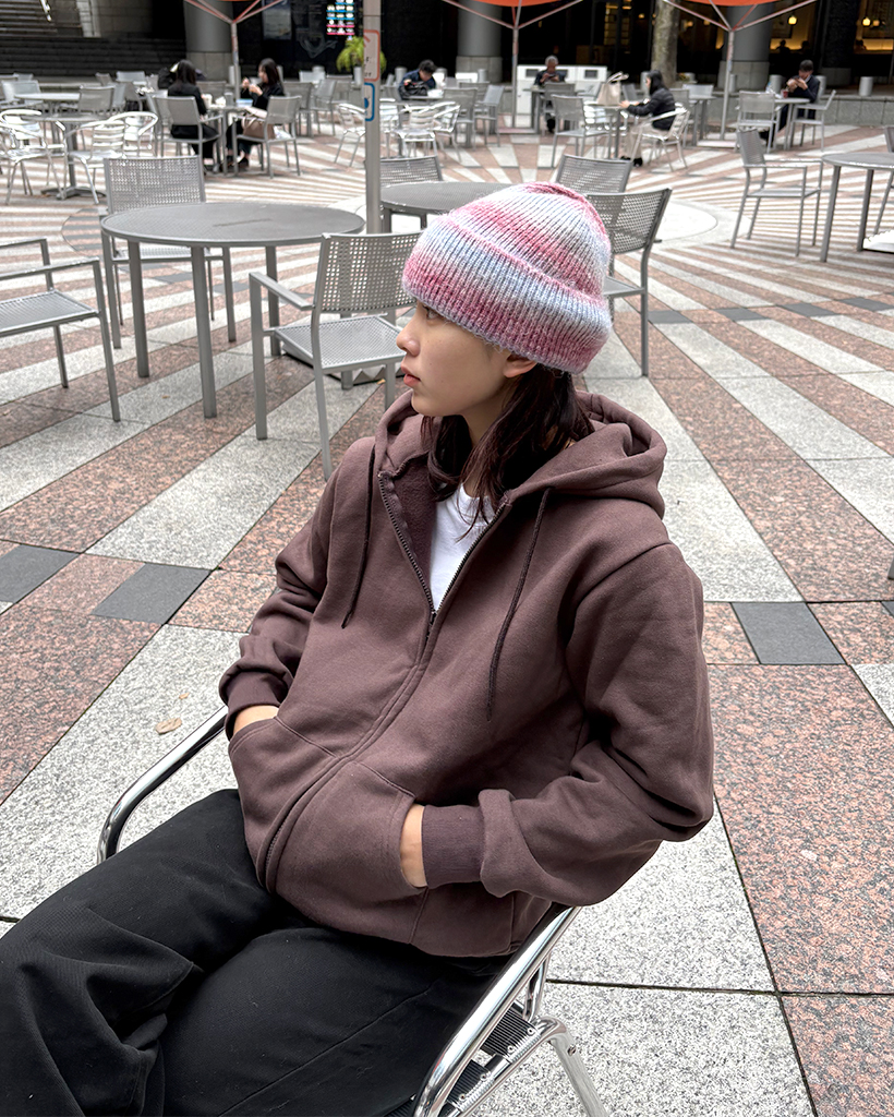 ユニセックス)カラー起毛フードジップアップ | ファッション通販サイト