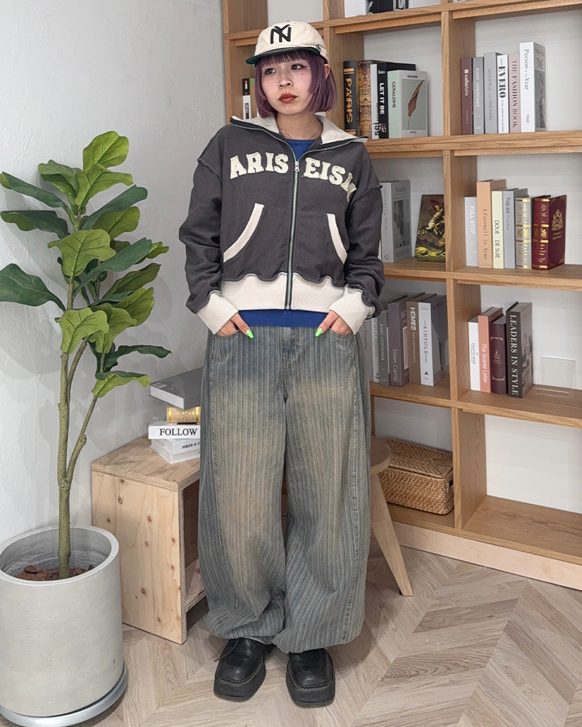 ARISクロップドジップアップ | ファッション通販サイト NUGU