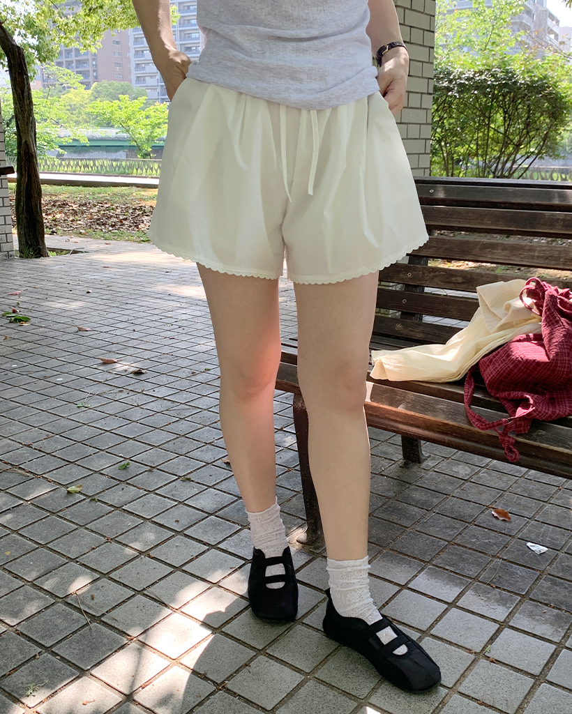 キュートレースポイントショートパンツ | ファッション通販