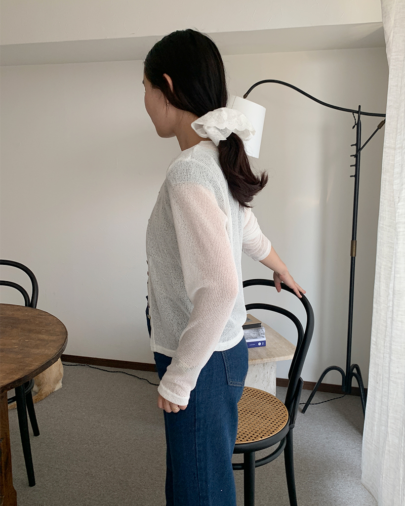 COZUEANZAI*IENA ランダムボタンカーディガン COZUEANZAI*IENA ランダムボタンカーディガン | イエナ(IENA