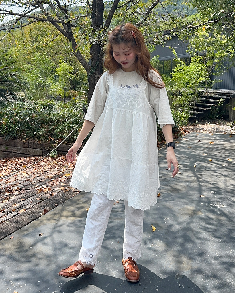 刺繍レースミニワンピース | ファッション通販サイト NUGU