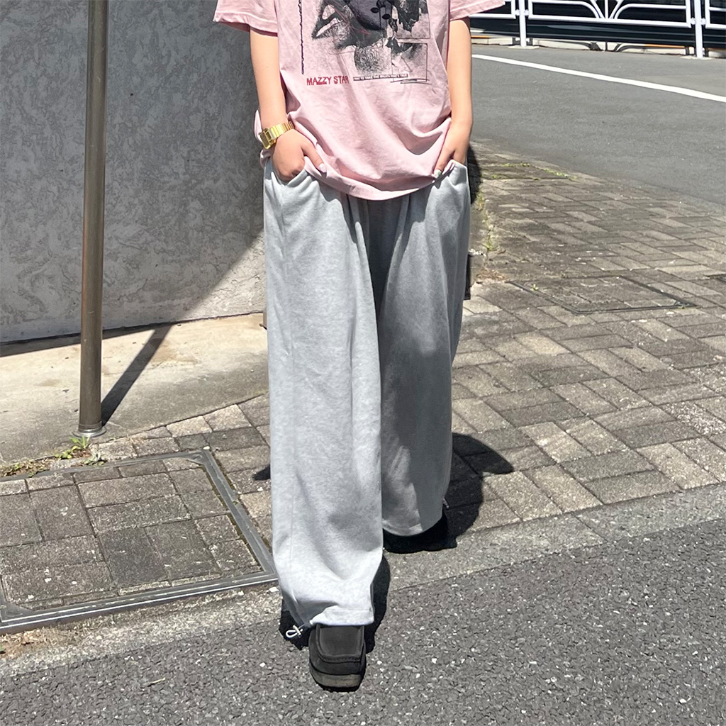 309 慈雨 ジウ　タックワイドパンツ　バルーンパンツ　ゆったり　綿100% L atelier SOMETHING TUCK BALLOON WIDE/タックバルーンワイド