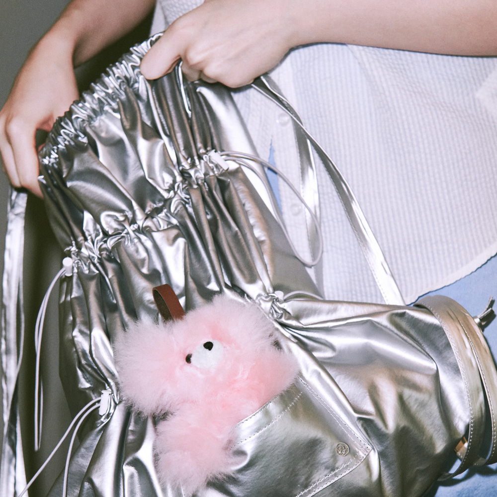STRING STOPPER GYM BACKPACK SILVER | ファッション通販サイト NUGU