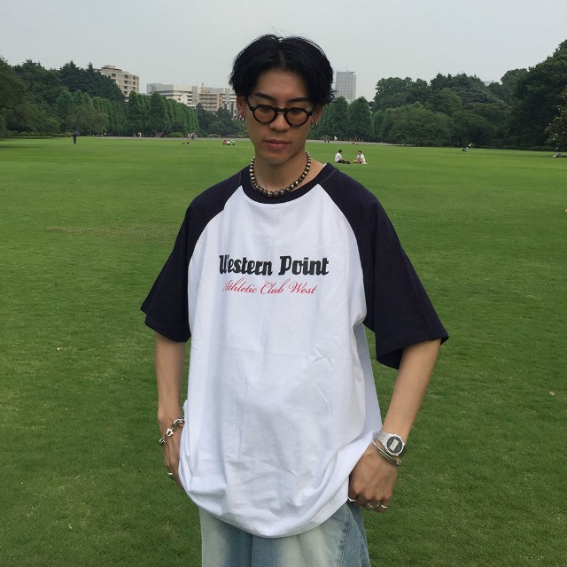 Westernラグラン半袖Tシャツ