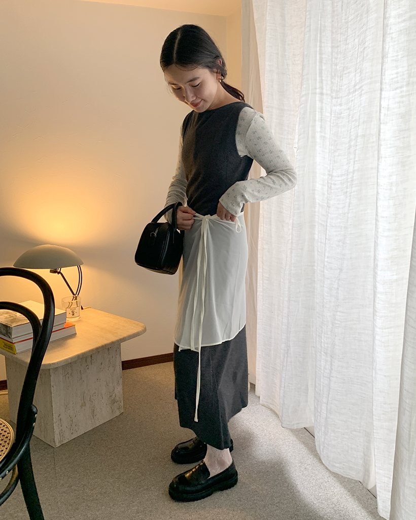 シアーレイヤードラップスカート | ファッション通販サイト NUGU