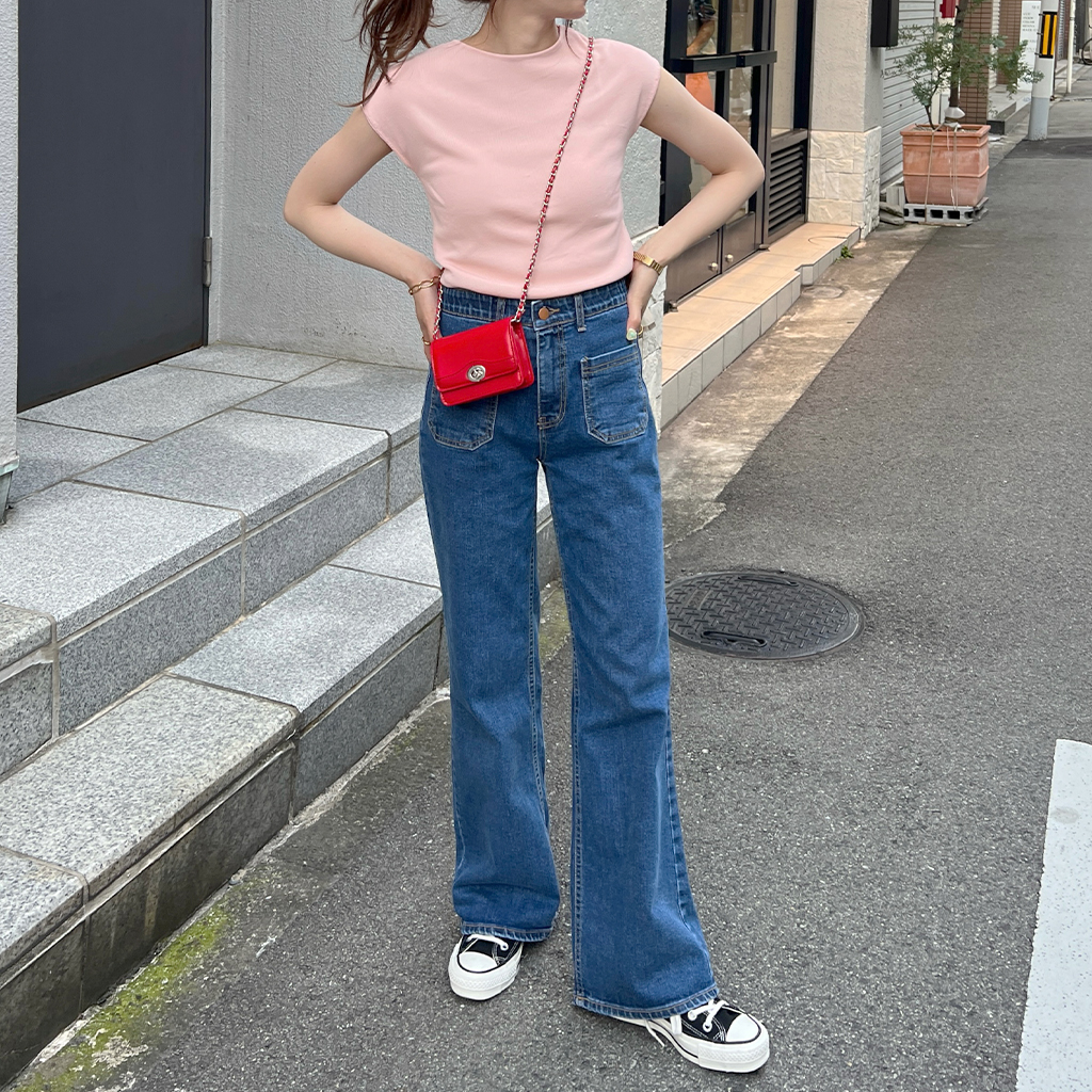 パッチポケットデニムパンツ | ファッション通販サイト NUGU