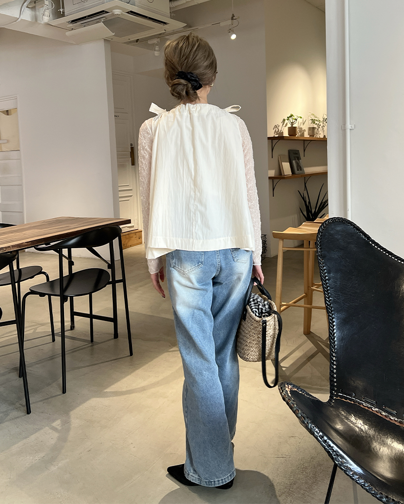マッキントッシュフィロソフィー　ノースリーブ　トップス　リボン　肩リボン リボンプリントノースリーブトップ / GRACE CONTINENTAL | GRACE