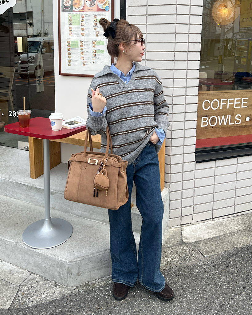 カラーボーダーニット | ファッション通販サイト NUGU