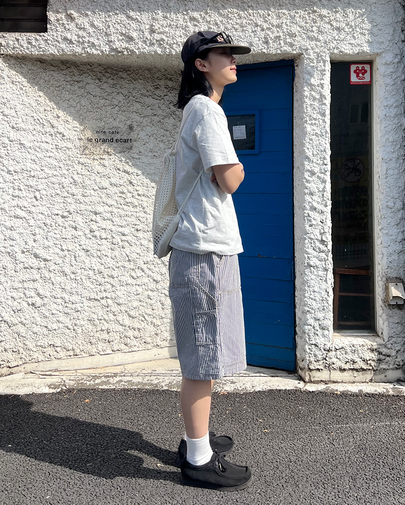 ユニセックス)ストライプハーフパンツ | ファッション通販サイト
