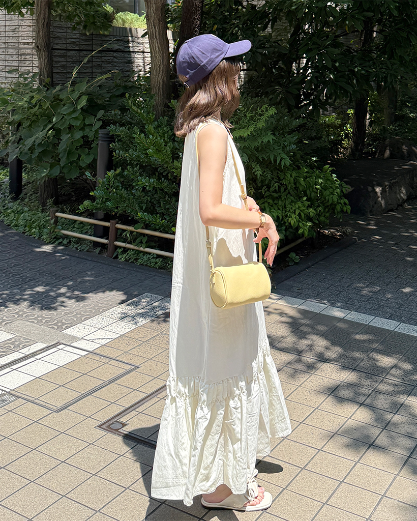 JIM THOMPSON タイシルク　ノースリーブワンピース JIM THOMPSON】Made in Thailand half sleeve silk one-piece