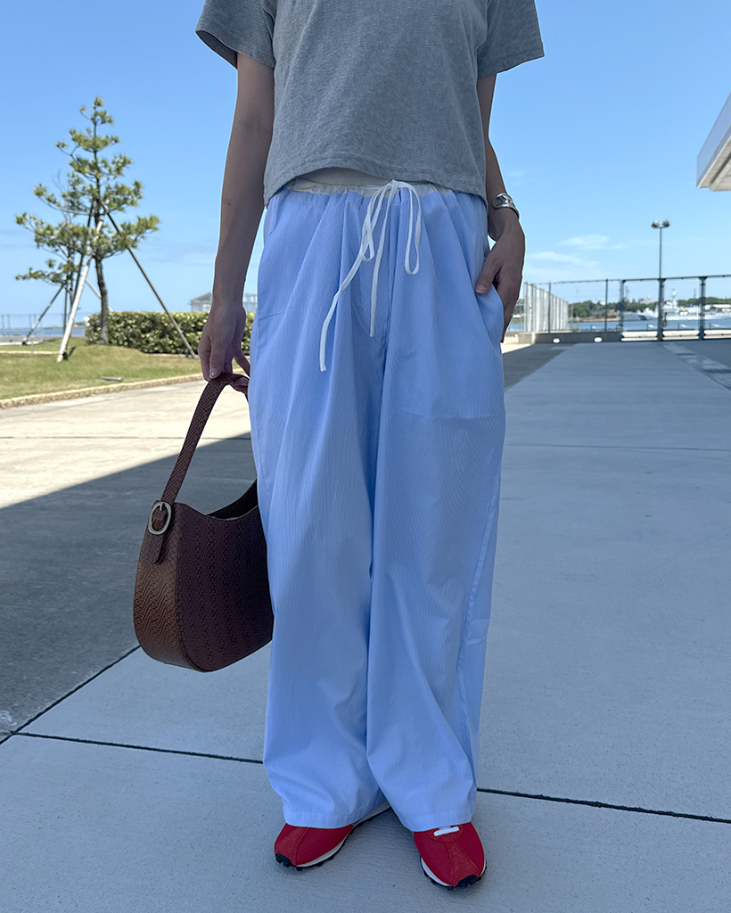 配色ミニストライプパンツ | ファッション通販サイト NUGU