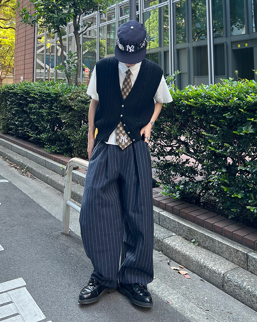 ユニセックス　個性派　イレギュラーレイヤードワイドパンツ 6_000000017675.jpg?1719362662