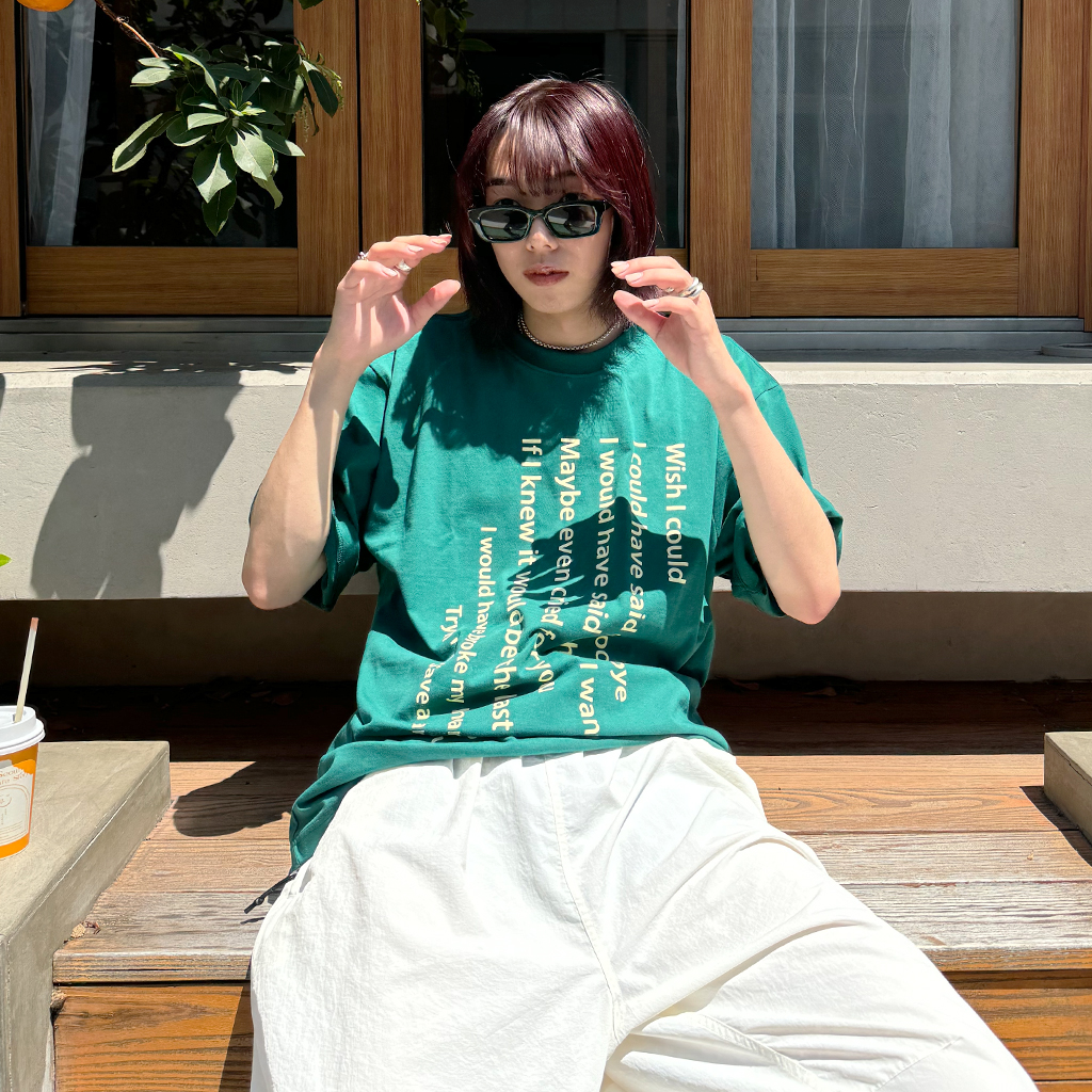 WISHレタリングTシャツ | ファッション通販サイト NUGU