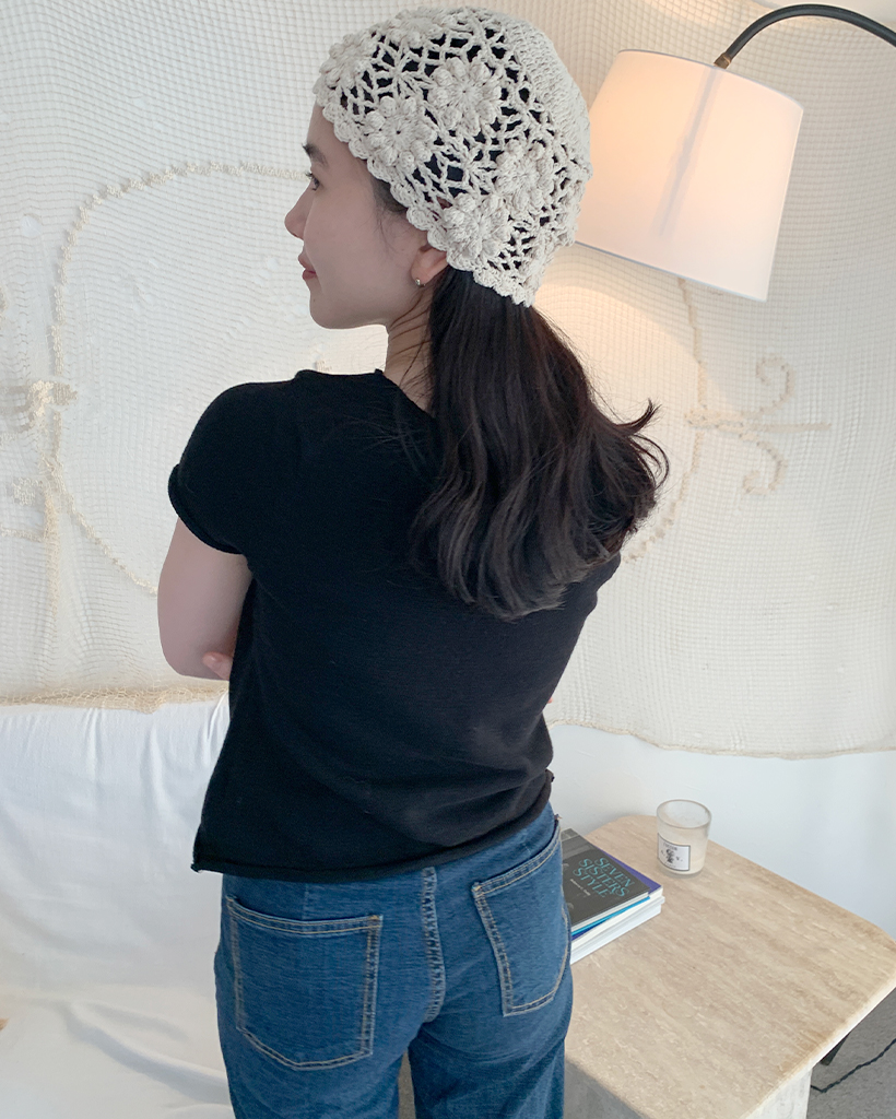 tシャツ スリーブボタンニット レディース Sibra ニット セーター ノースリーブボーダーニットタンクトップ