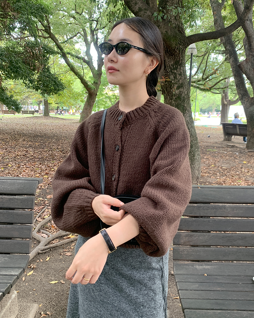 ららん美品　ODAKHA ダブルジップカーディガン　ブラウン ららん様専用美品 ODAKHA ダブルジップカーディガン ブラウン - メルカリ