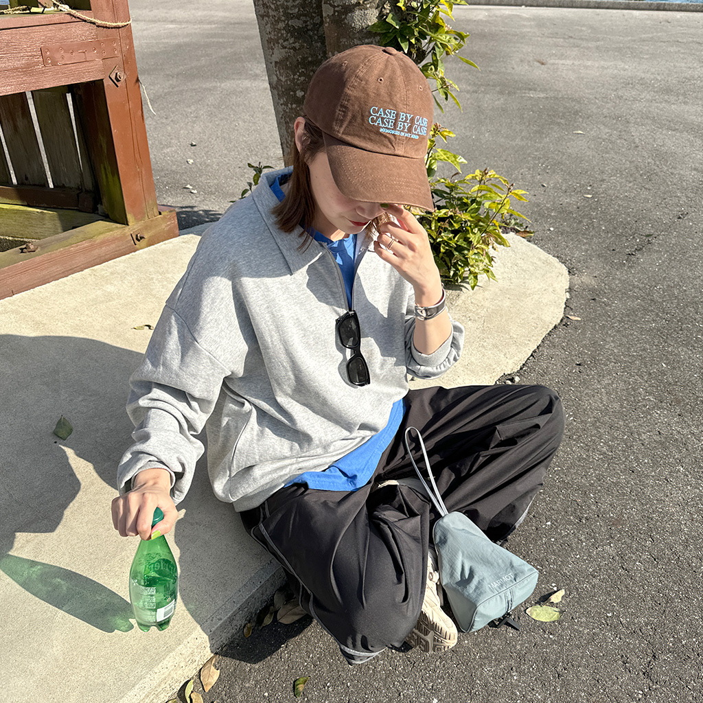 ハーフジップアップスウェットシャツ | ファッション通販サイト NUGU