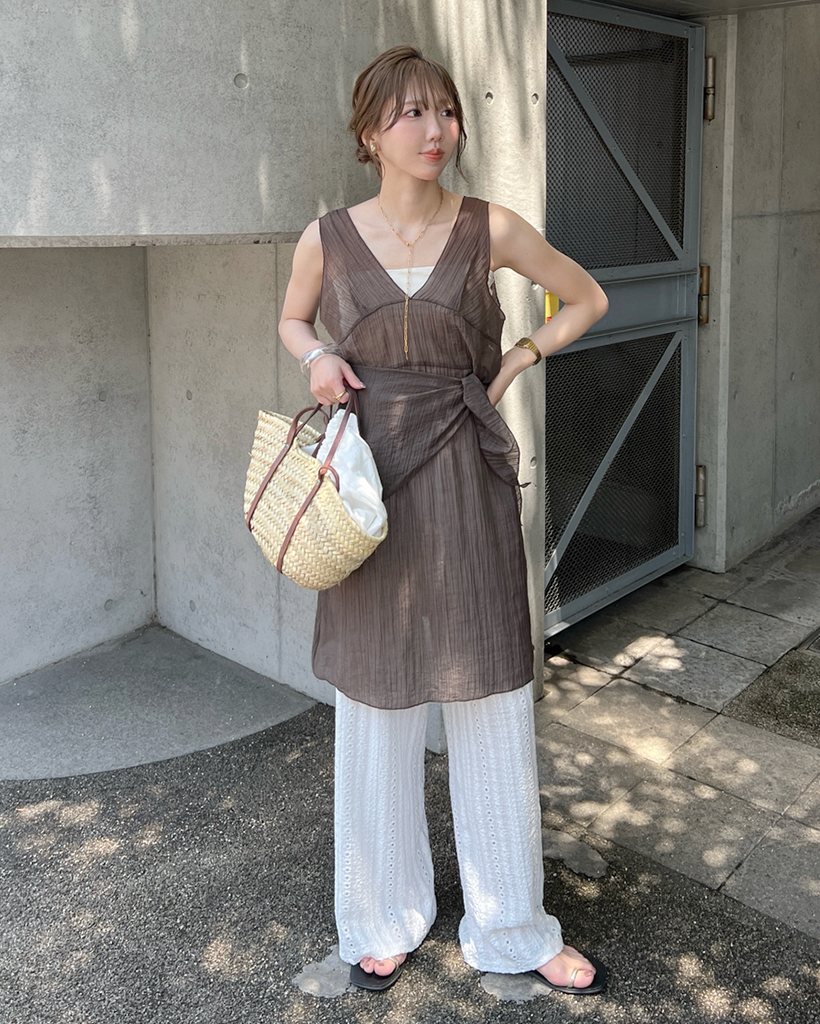 パンチングシースルーパンツ | ファッション通販サイト NUGU