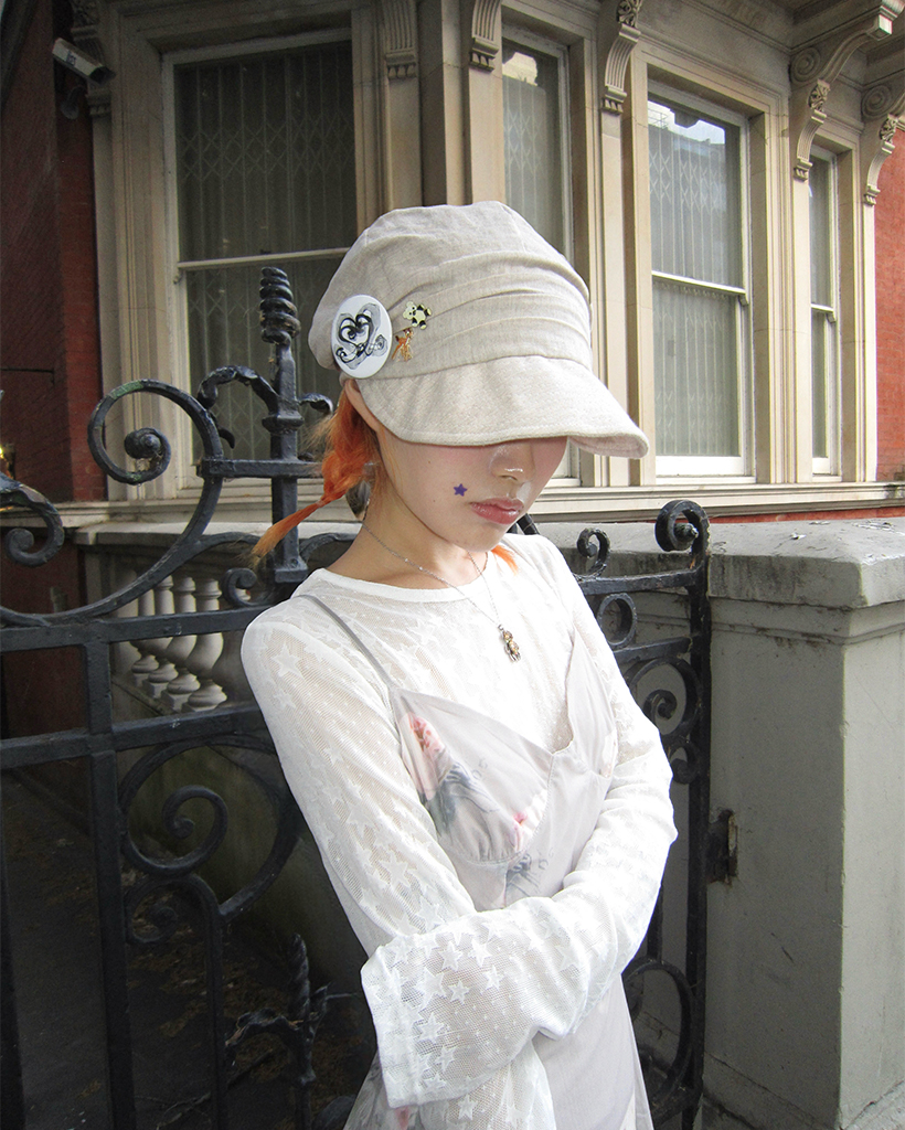 ワイドブリムタックキャスケット