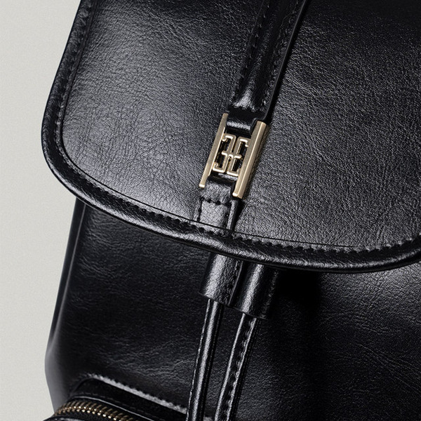【FOLNUA】CLASSIC LOGO POCHE BACKPACK FOLNUA CLASSIC LOGO POCHE BACKPACK BROWN - CANVAS