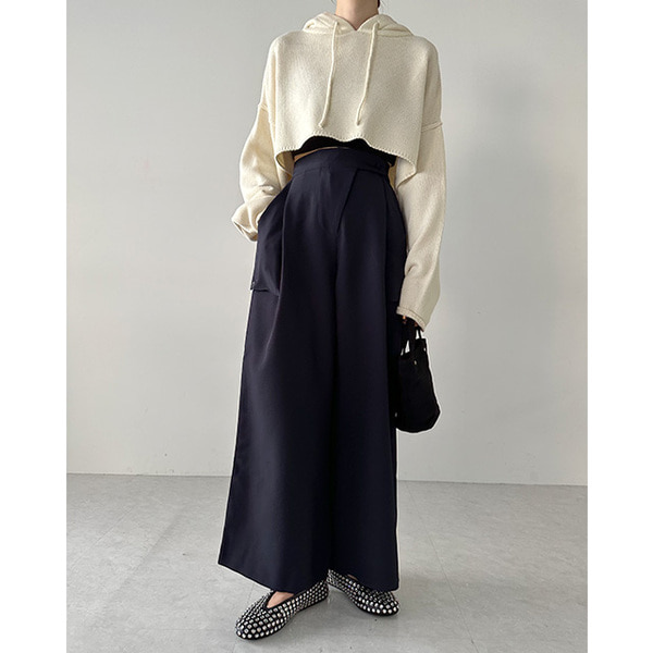 クロップドニットフーディ | ファッション通販サイト NUGU