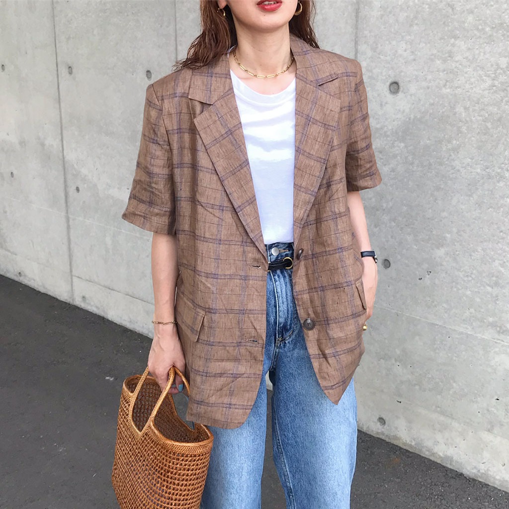 little check jacket | ファッション通販サイト NUGU