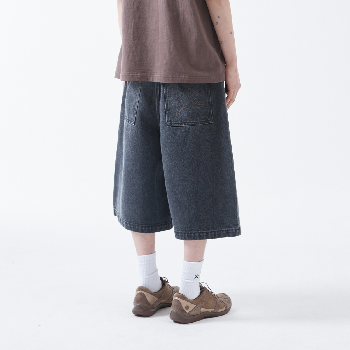 TCM check pocket half pants (charcoal) | ファッション通販