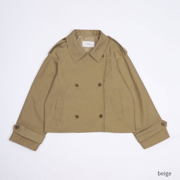 ORIGINAL) ダブルボタンツイールトレンチジャケット