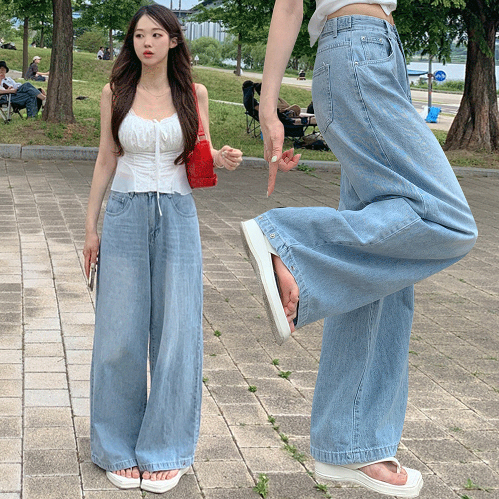 ☆韓国の人気☆【TWN】☆Oneway Wide Cotton Pant.s☆関税込☆ Y's BORN PRODUCT] COTTON TWILL CUT LINE KNEE PANTS(XS Mocha