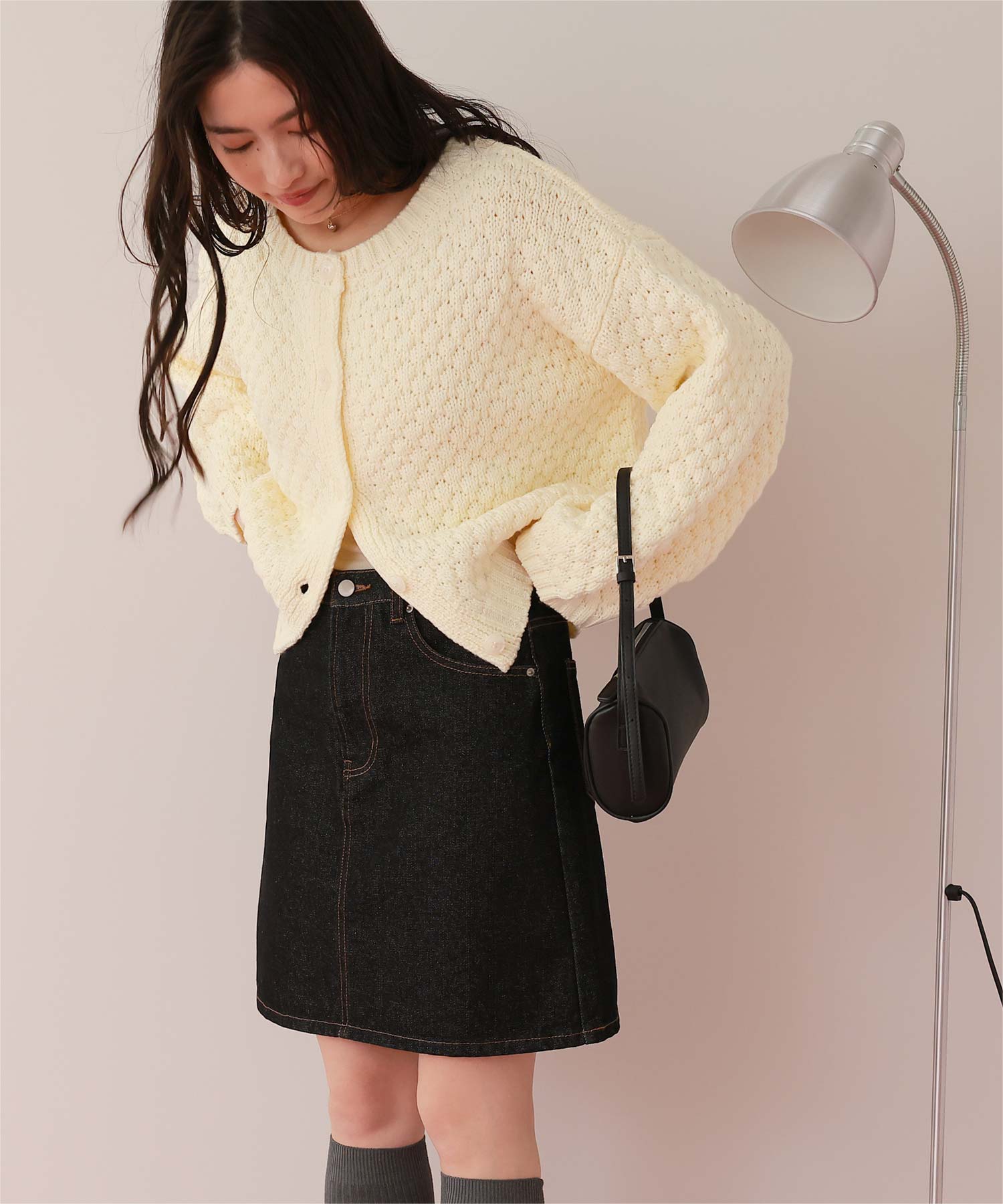 ポップコーンニットカーディガン