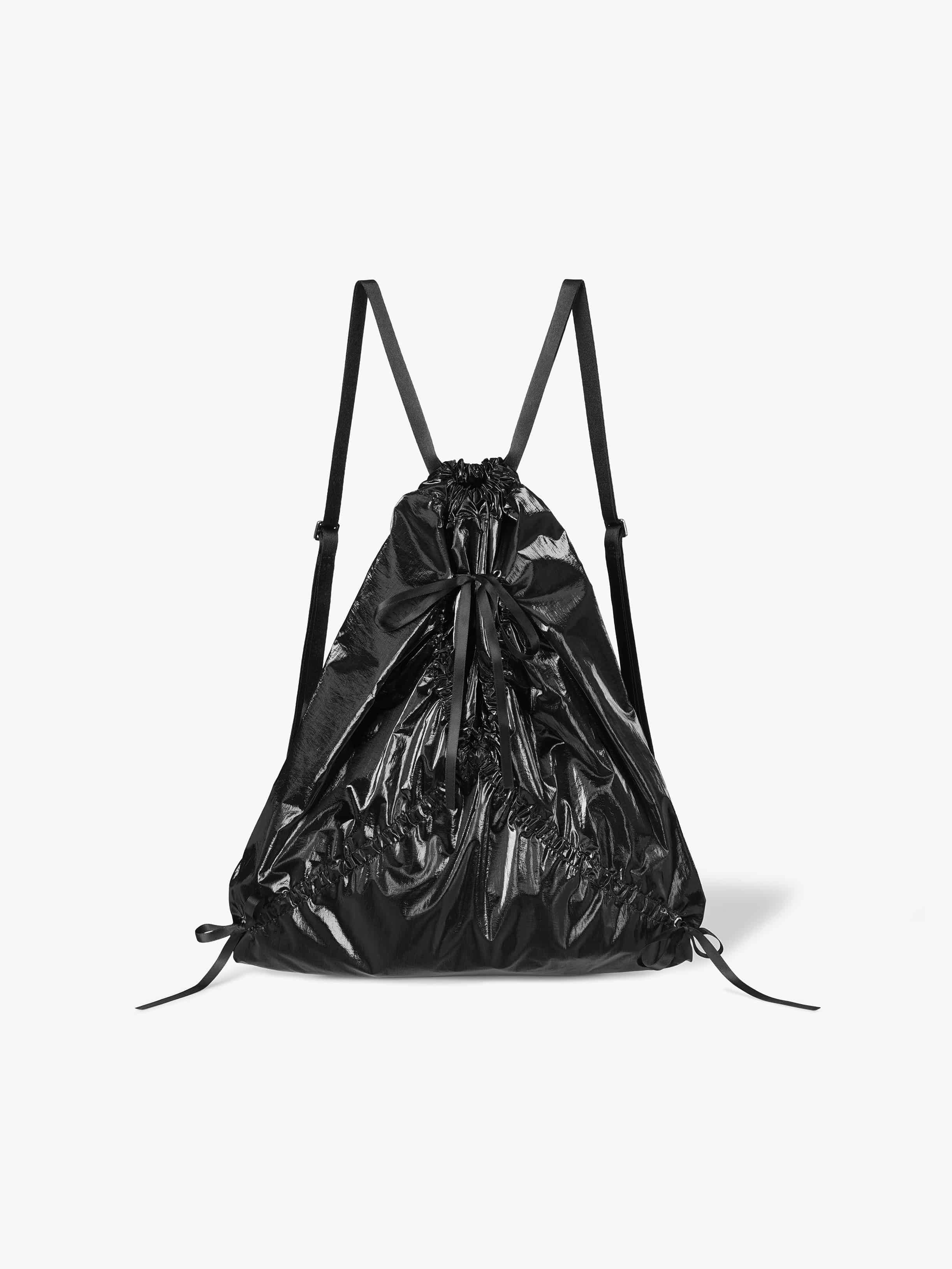 ★BLACKUP★ Wave Handmade Gym Sack Black FL724 FL-724_s.Bla Wave Handmade Gym Sack - Black (FL-724) | ファッション通販