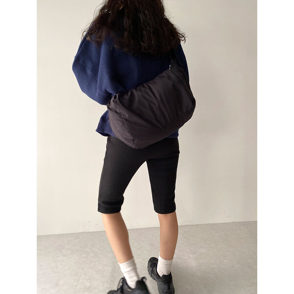 バイカーニットパンツ　ブラックS ニットバイカーパンツ | ファッション通販サイト NUGU