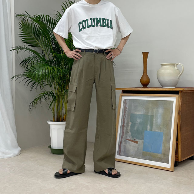 linen cargo pants | ファッション通販サイト NUGU