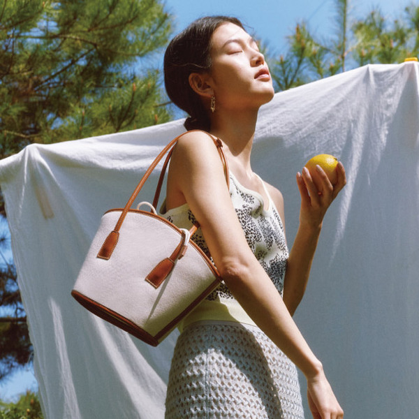 FOLNUA MINI GARDEN BAG BROWN - CANVAS | ファッション通販