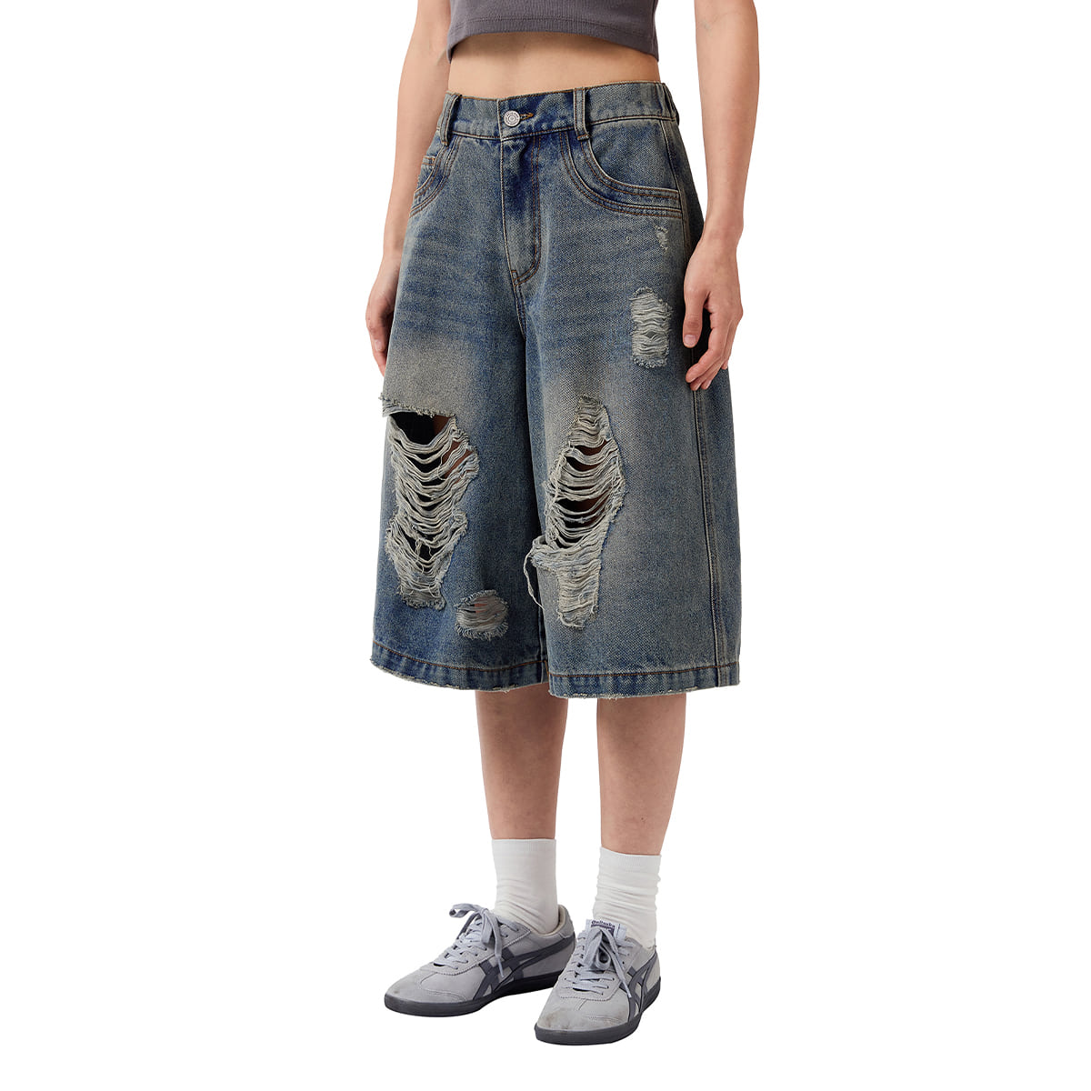 その他 handmade e INCHANT ME】093 Blending semi bootcut denim pants