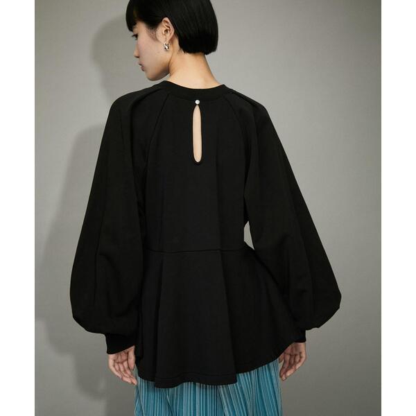 【美品】ADAM ET ROPÉ FEMME タックスリーブペプラムスウェット ADAM ET ROPÉ FEMME(アダム エ ロペ ファム) / 【サステナブル