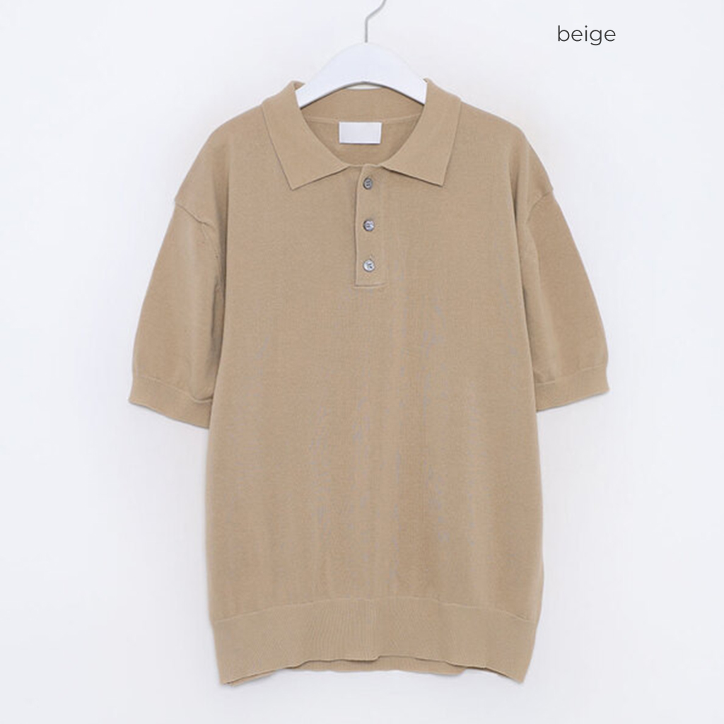 NKNIT 23SS ニットポロ　ベージュ NKNIT 23SS ニットポロ ベージュ - メルカリ