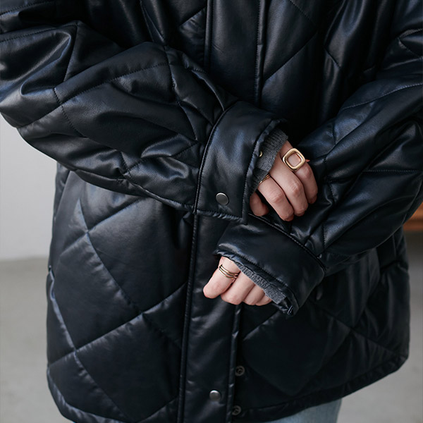 エコレザーキルティングジャケット | ファッション通販サイト NUGU