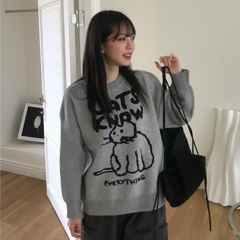 猫オーバーサイズニット | ファッション通販サイト NUGU