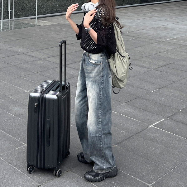 ウォッシングワイドデニムパンツ | ファッション通販サイト NUGU