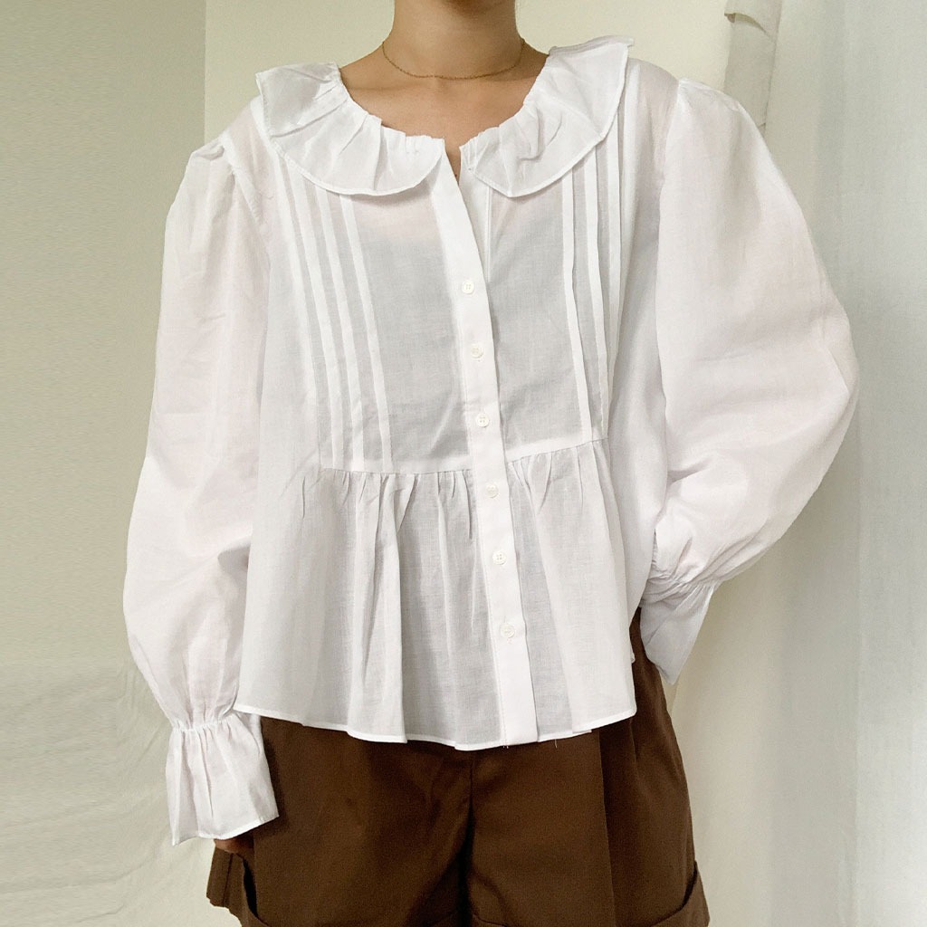 mirac pintuck blouse