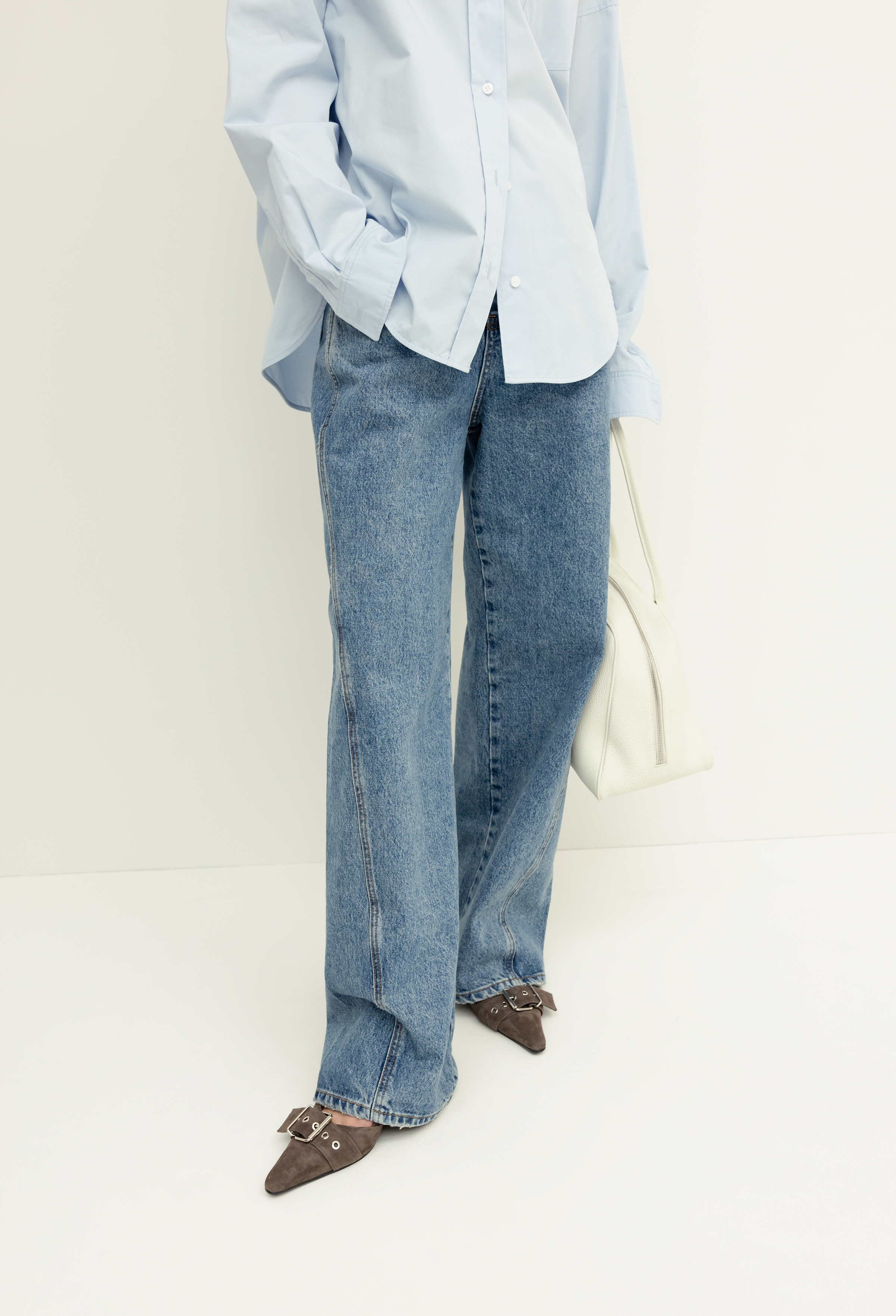 731 Seam Detail Denim Jeans Blue | ファッション通販サイト NUGU